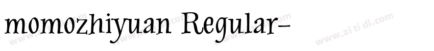 momozhiyuan Regular字体转换